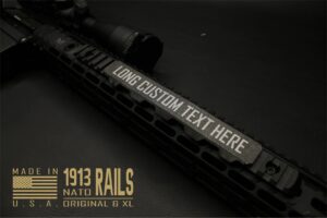 1913 XL TRAC Tag | Extended Picatinny Rail Cover & ID System