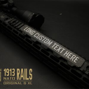 1913 XL TRAC Tag | Extended Picatinny Rail Cover & ID System
