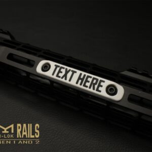 White Edition M-LOK TRAC Tag | Rail Cover ID System
