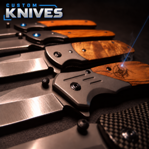 Wood-Handle EDC Pocket Knife – Custom Engraving Available